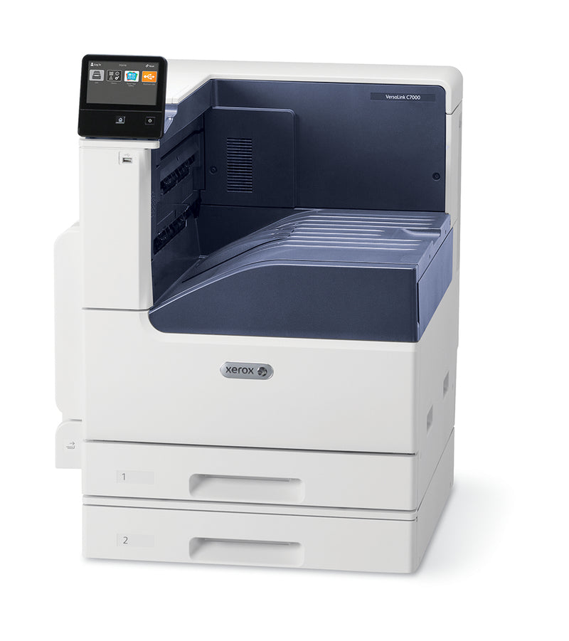 Xerox VersaLink C7000 A3 Duplex Printer, 35/35 ppm, Adobe PS3, PCL5e/6 Driver, 2 laden, 620 vellen totaal