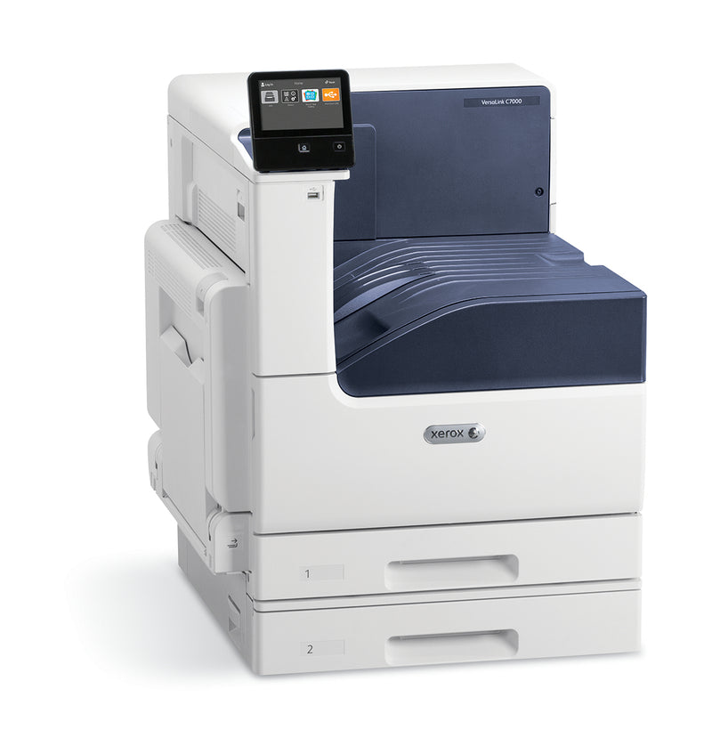 Xerox VersaLink C7000 A3 Duplex Printer, 35/35 ppm, Adobe PS3, PCL5e/6 Driver, 2 laden, 620 vellen totaal