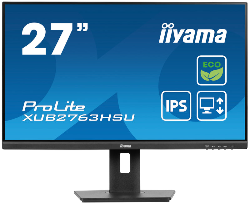 iiyama ProLite XUB2763HSU-B1 27" (68,6 cm) PC-flatpanelmonitor, 1920 x 1080 pixels, Full HD LED, zwart