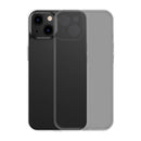 Baseus Frosted Glass Case voor iPhone 13 Pro (zwart) + gehard glas