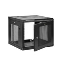 StarTech.com Armoire Réseau Murale 9U à 4 Montants avec Étagère 1U, Armoire Serveur Murale 19" pour Données / AV / Électronique / Équipement IT, Petite Armoire Rack Ventilée