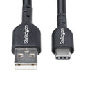 StarTech.com Câble de Charge USB-A vers USB-C de 4m, Charge et Synchronisation, 3A, USB 2.0, Gaine TPE - Cordon de Charge USB Noir