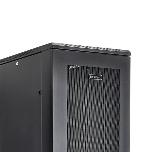 StarTech.com Rack Serveur 42U à 4 Montants, Rack de Données 19" pour Ordinateur / AV / Équipement IT, Rack Serveur avec Roulettes, Armoire Réseau Industrielle Pleine Taille