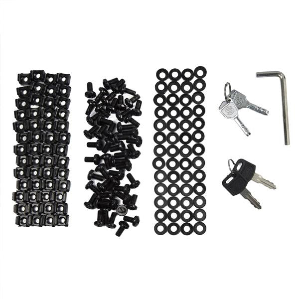 StarTech.com Rack Serveur 42U à 4 Montants, Rack de Données 19" pour Ordinateur / AV / Équipement IT, Rack Serveur avec Roulettes, Armoire Réseau Industrielle Pleine Taille