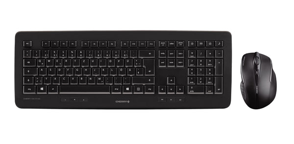 CHERRY DW 5100 clavier Souris incluse Universel RF sans fil Anglais américain Noir