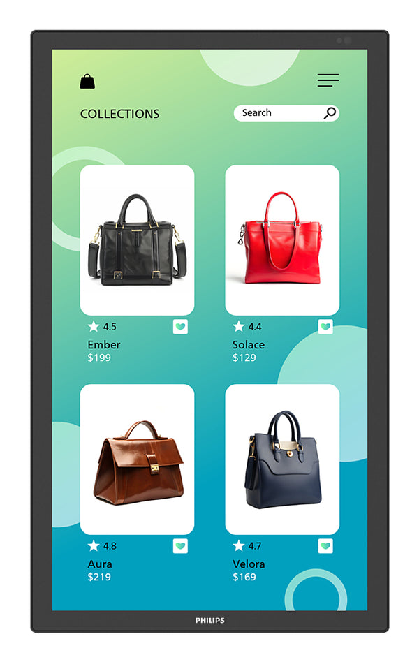 Philips 3000 series 32BDL3751T/00 Écran d'affichage dynamique Écran plat interactif 80 cm (31.5") LCD Wifi 350 cd/m² Full HD Noir Écran tactile Intégré dans le processeur Android 24/7