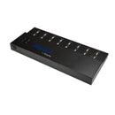 StarTech.com Standalone USB-duplicator en -wisser voor 1 tot 15 flashdrives, multi-USB-kopieerapparaat, systeem- en bestandskopie, sector-voor-sector kopiëren, 1,5 GB/min, 3-pass wissen, LCD-scherm