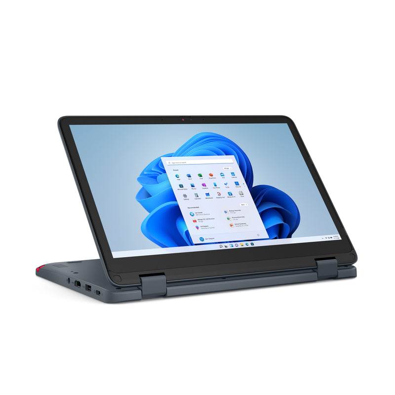 Lenovo 300w Yoga Gen 4 Intel® N N100 Hybrid (2-in-1) 29.5 cm (11.6") HD Touchscreen 4 GB LPDDR5-SDRAM 128 GB SSD Wi-Fi 6 (802.11ax) Windows 11 Pro Academic Belgian Gray