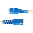 StarTech.com Câble Fibre Optique de 1m Duplex Monomode LC vers SC(UPC) OS2, 9/125µm, 100G, Cordon Fibre Optique, Insensible à la Courbure, Faible Perte d'Insertion, Cordon Patch Fibre LSZH