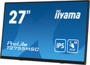 iiyama ProLite T2755MSC-B1 27" (68,6 cm) PC-flatpanelmonitor, 1920 x 1080 pixels Full HD LED-touchscreen, tafelmodel, zwart