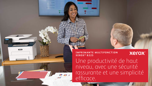 Xerox B225 A4 Wireless Duplex Copy/Print/Scan, 34 ppm, PS3 PCL5e/6, Automatic Document Feeder, 2 Trays, Total 251 Sheets