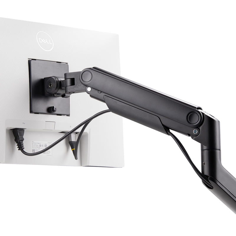 StarTech.com Support de Bureau pour Écrans Incurvés Jusqu'à 49 Pouces 32:9 Ultrawide, Bras à Ressort Mécanique pour Moniteur, Pince en C/Oeillet, Réglage Sans Outil, Max 20kg