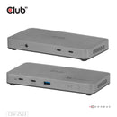 CLUB3D CSV-2563 hub & concentrateur Thunderbolt 5 120000 Mbit/s Argent