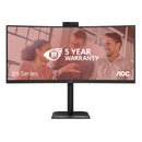 AOC E4 CU34E4CW écran plat de PC 86,4 cm (34") 3440 x 1440 pixels UltraWide Quad HD LED Noir
