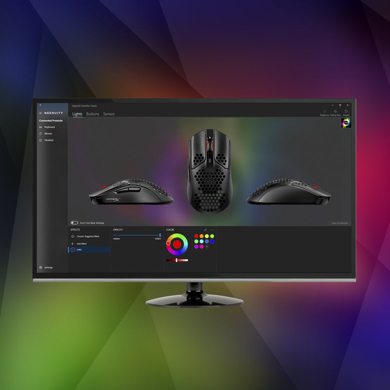 HyperX Pulsefire Haste Blk HMSH1-A-BK/G