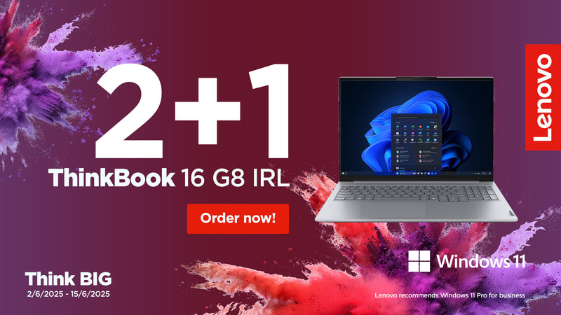 Lenovo ThinkBook 16 G8 IRL (3 units) Intel Core 5 210H Laptop 40.6 cm (16") WUXGA 16 GB DDR5-SDRAM 512 GB SSD Wi-Fi 6E (802.11ax) Windows 11 Pro Switzerland Gray