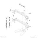 Neomounts FPMA-D700DD4 Support d'écran à poser 19-30"