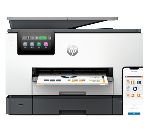 HP OfficeJet Pro 9130b Wireless All-in-One Color Printer, Duplex Printing; Copier, Scanner