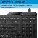 HP Clavier filaire rétroéclairé multi-appareil 405