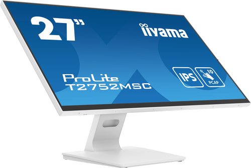 iiyama ProLite T2752MSC-W1 27" (68,6 cm) PC-flatscreenmonitor, 1920 x 1080 pixels Full HD LED-touchscreen, wit