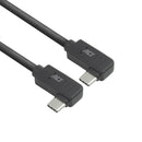 ACT Câble USB 3.0 10 Gbit/s 60 W USB Type-C (coudé à gauche/droite) vers USB Type-C (coudé à gauche/droite), 1 mètres
