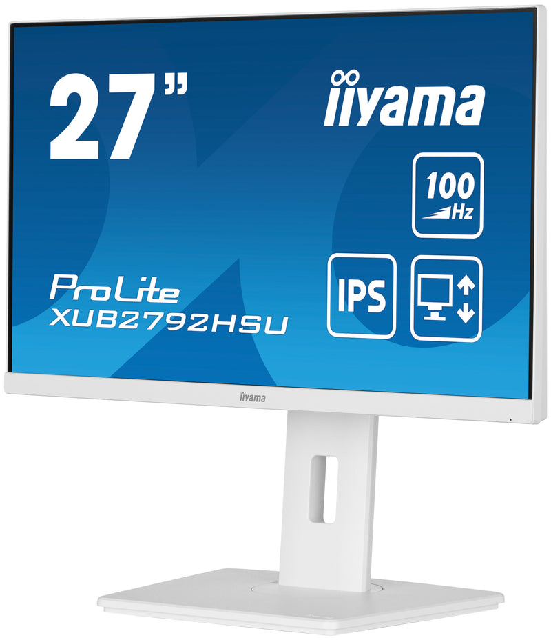 iiyama ProLite XUB2792HSU-W6 LED display 68,6 cm (27") 1920 x 1080 pixels Full HD Blanc