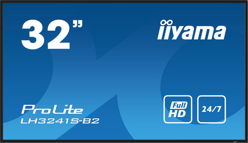iiyama LH3241S-B2 Kiosk-stijl digitaal signage-display, 80 cm (31,5") LED, 350 cd/m², Full HD, zwart, 24/7