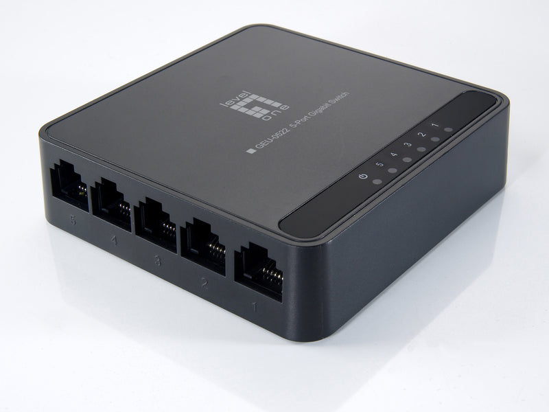 LevelOne GEU-0522 Gigabit Ethernet Network Switch (10/100/1000) Black