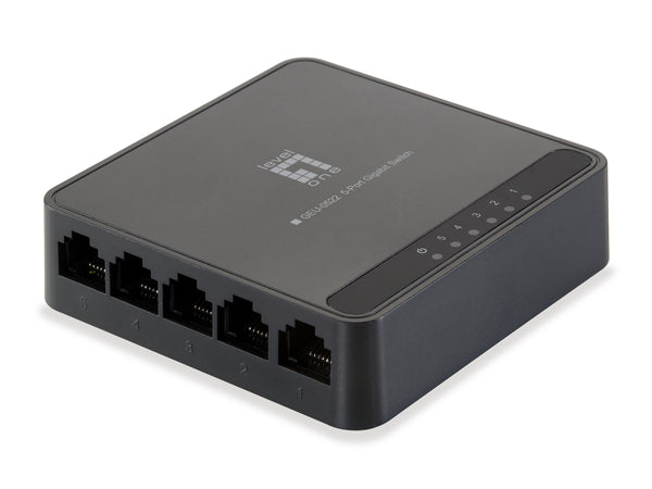 LevelOne GEU-0522 Gigabit Ethernet Network Switch (10/100/1000) Black
