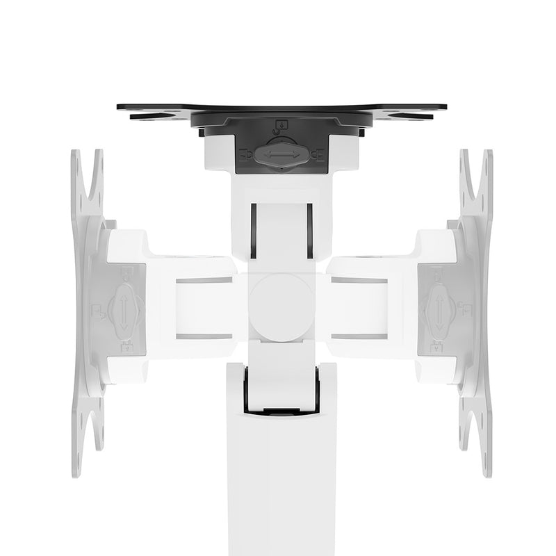 Neomounts DS70-250WH1 Support d'écran à fixer 17-35" - ressort à gaz - Topfix - arrêt 180°