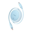 Baseus Free2Pull Mini USB-C naar USB-C 60W USB-kabel, 1m (blauw)