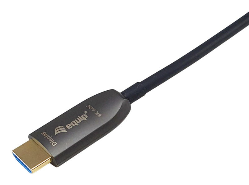 Equip 119423 HDMI 2.1 Active Optical Shielded Cable, 100m, 8K/60Hz, 4K/120Hz, 48Gbps