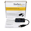 StarTech.com Hub USB 3.0 (5Gbps) à 4 ports avec câble intégré - Noir