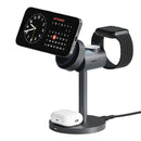 Aukey LC-MC311 MagFusion 3 in 1 draadloze oplader, 15W Qi2 (grijs)