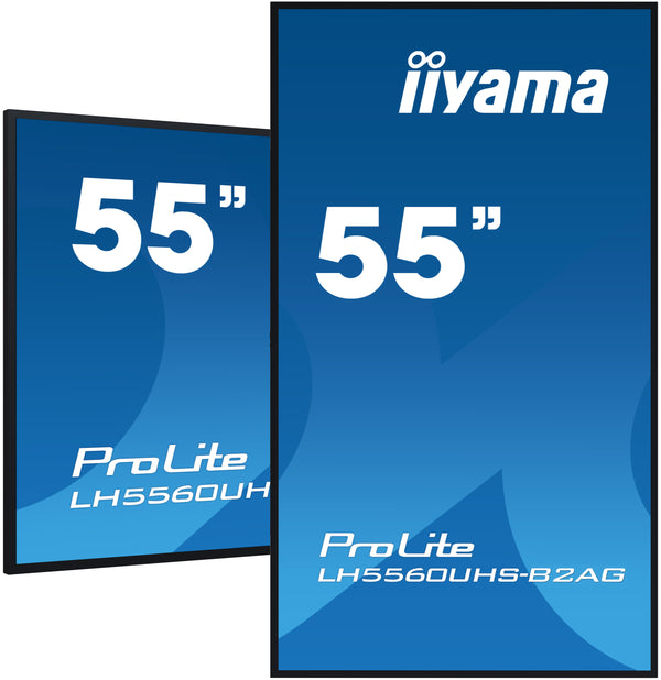 iiyama LH5560UHS-B2AG 54,6" (138,7 cm) Digitaal A-kaart Dynamisch display LED Wifi 500 cd/m² 4K Ultra HD Zwart Geïntegreerde processor Android 11 24/7