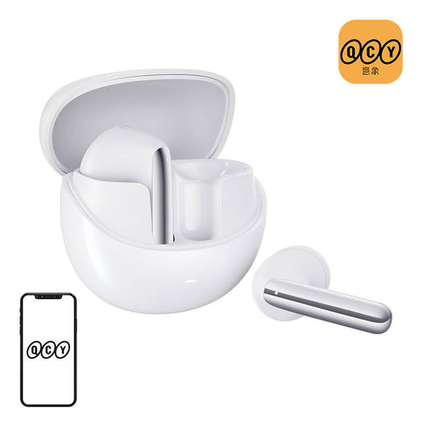 TWS QCY AilyBuds Pro HT10 hoofdtelefoon, ANC (wit)