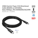 CLUB3D CAC-1579 câble USB USB4 Gen 3x2 3 m USB C Noir