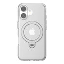 Torras Ostand Spin Case voor iPhone 16 Plus (Transparant)