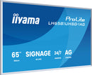 iiyama LH6581UHSG-1AG Écran d'affichage dynamique Écran plat de signalisation numérique 163,8 cm (64.5") Wifi 500 cd/m² 4K Ultra HD Blanc Intégré dans le processeur Android 24/7