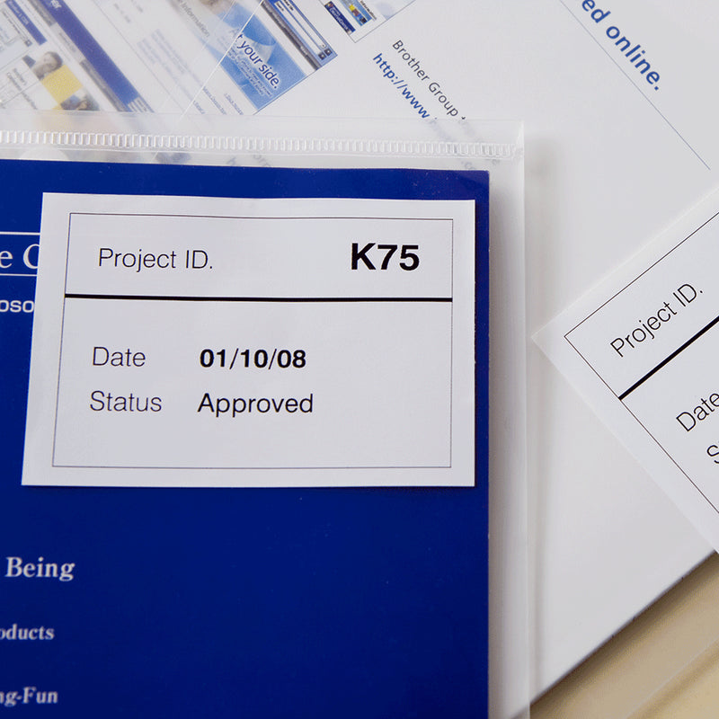 Brother DK-44205 ruban d'étiquette Noir sur blanc