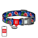 Waudog "Fig" nylon hondenhalsband met QR-code, maat XL