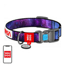 Waudog "NASA21" nylon hondenhalsband met QR-code, maat M, breedte 20 mm