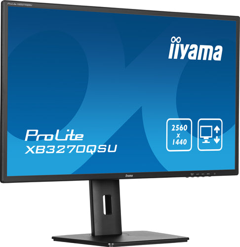 iiyama ProLite XB3270QSU-B1 80 cm (31,5") 2560 x 1440 pixels Quad HD LED PC flatscreen monitor, zwart