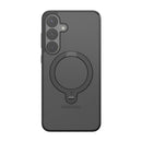 Torras Ostand Spin Series telefoonhoesje voor Samsung S25 (zwart)
