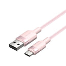 USB 2.0 A to USB-C 3A Vention CTNPF 1M cable (pink)