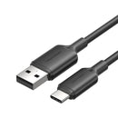 USB 2.0 A to USB-C 3A cable Vention CTQBH 2M (black)