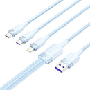 USB 2.0 A to 3-in-1 6A cable Vention CTRLG 1.5M (blue)