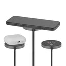 CLUB3D CAC-3027 chargeur d'appareils mobiles Téléphone portable, Smartphone, Smartwatch, Tablette, téléphone Noir CC Recharge sans fil Charge rapide Intérieure