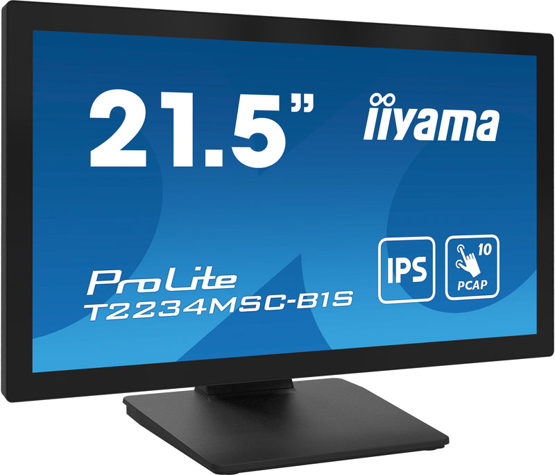 iiyama ProLite T2234MSC-B1S écran plat de PC 54,6 cm (21.5") 1920 x 1080 pixels Full HD Écran tactile Noir