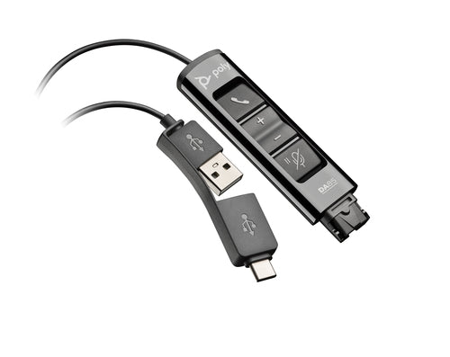 HP Poly Adaptateur Poly DA85 USB vers QD Noir TAA